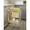 Rev-A-Shelf Maple Veneer, Light Brown, 6 in W, 25.5 in H, 21.63 in D, 21.63 in L, Light Brown 448KB-BCSC-5C - alternate 3
